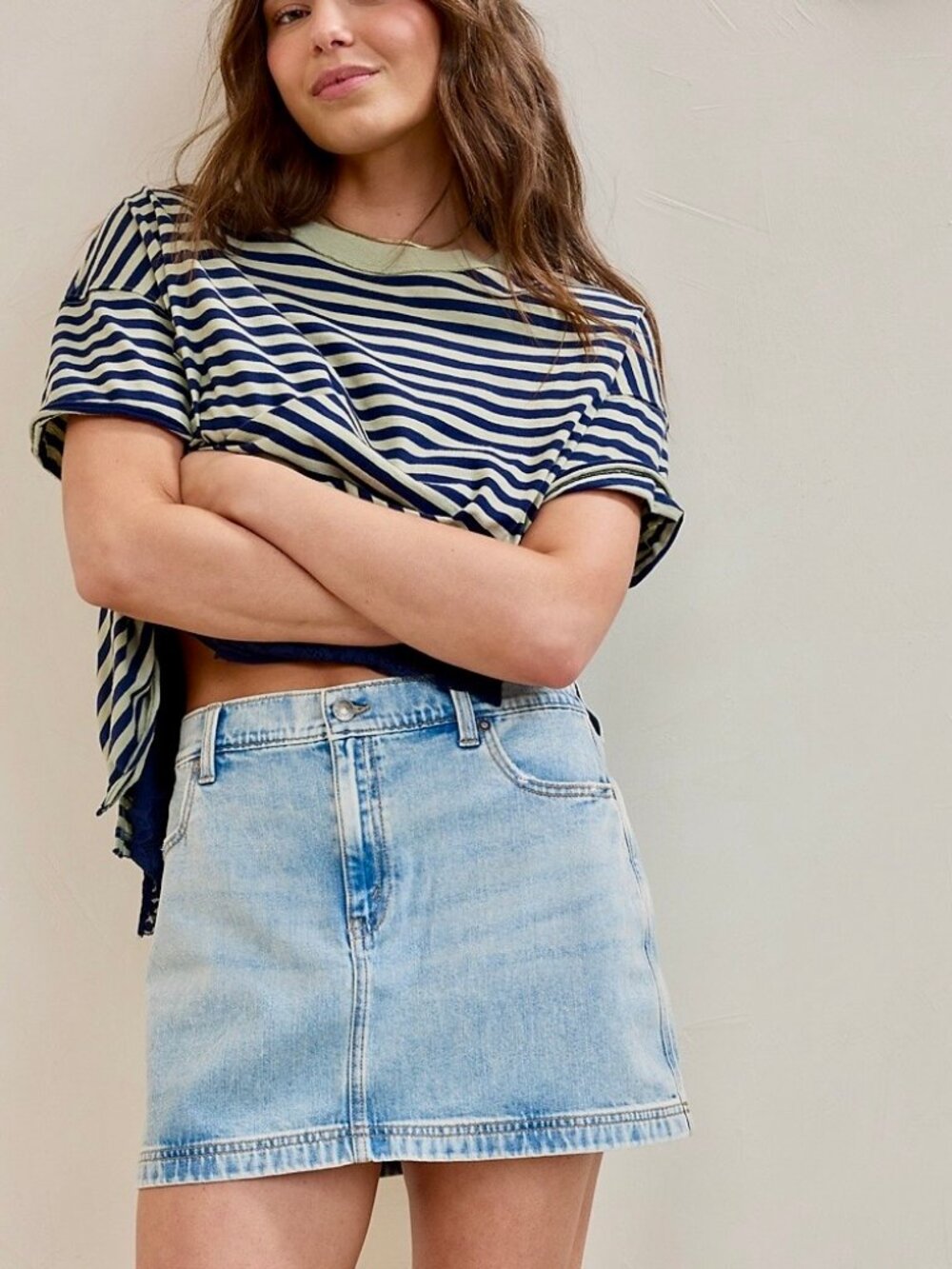 Denim Mini Skirt